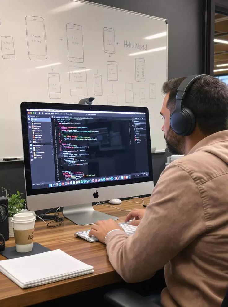 Студент Terra Logic за ноутбуком